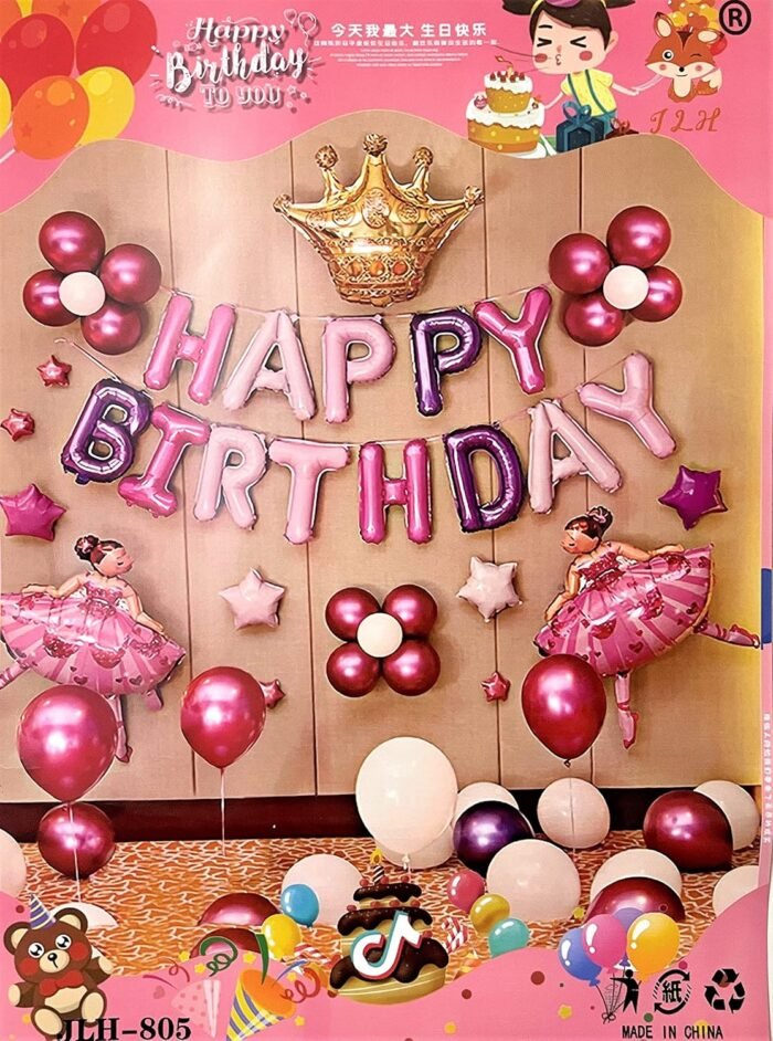 91Ebwby9pXS._SL1500_ 42Pcs Princess-themed party supplies, Princess Balloon Kit, Princess theme balloon,Balloon Kit All In One for Girls, DIY Balloon Kit - Image 1