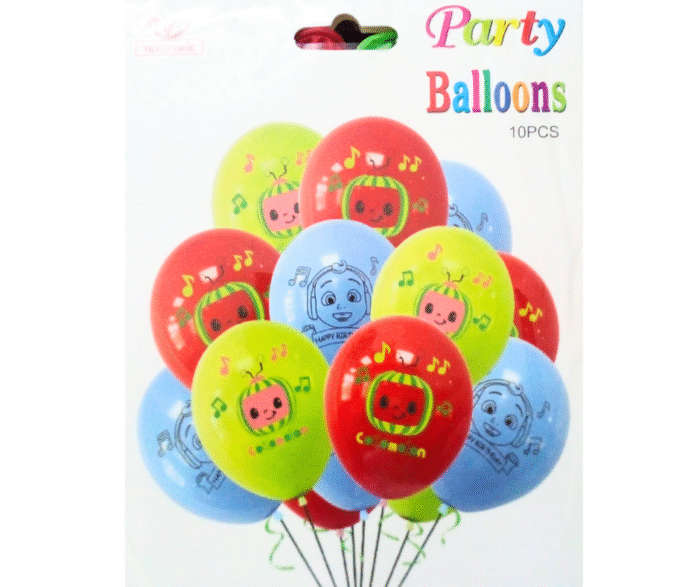 MPS MY PARTY SUPPLIERS® 10pcs Cartoon latex Balloons for Kids Foil Balloons with Cute Characters Balloons for Cartoon Theme Birthday Decoration Supplies (set of 10) - Image 2