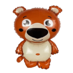 MPS My Party Suppliers foil balloon animals for kids, animal balloon decoration, safari animal foil balloon, jungle theme,farm animal foil balloons (brown bear balloon)