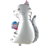 MPS My Party Suppliers foil balloon animals for kids, animal balloon decoration, safari animal foil balloon, jungle theme,farm animal foil balloons (cat balloon)