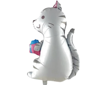 MPS My Party Suppliers foil balloon animals for kids, animal balloon decoration, safari animal foil balloon, jungle theme,farm animal foil balloons (cat balloon)