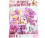 MPS My Party Suppliers 82pcs Barbie Theme Balloons kit, Princess Theme Party, Balloons girls Party Decoration, Barbie Balloon Set for girls, Barbie doll Princess banner, princess theme decoration