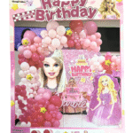 MPS My Party Suppliers 96pcs Barbie Theme Balloons kit, Barbie Princess Theme Birthday Girls Party Decorations, Barbie Balloon Set for girls, Barbie doll banner, barbie pink balloons