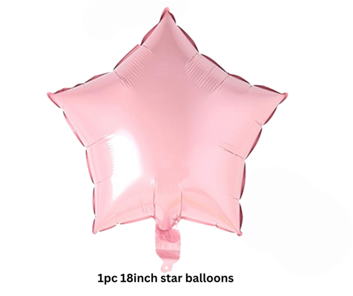 MPS My Party Suppliers Set of 5 cute kitten foil balloon, pink cat birthday Balloons, cute animal foil balloons decor, jungle theme, pink star balloon, cat balloons, cat theme balloon, balloon kitten - Image 2