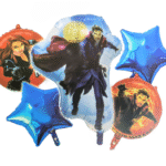 MPS My Party Suppliers Set of 5 superhero Foil Balloon, doctor strange foil balloon, action hero Theme birthday decor, Balloons for kids Party, Cartoon Balloon, blue star balloon, round balloon