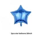 MPS My Party Suppliers Set of 5 blue animation sad girl Foil Balloon, animation Theme Party, Balloons kids Party Decoration, Cartoon Foil Balloon, blue star balloons, animation foil balloon decoration - Image 5
