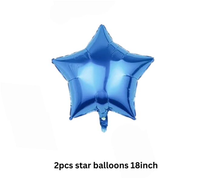 MPS My Party Suppliers Set of 5 blue animation sad girl Foil Balloon, animation Theme Party, Balloons kids Party Decoration, Cartoon Foil Balloon, blue star balloons, animation foil balloon decoration - Image 5