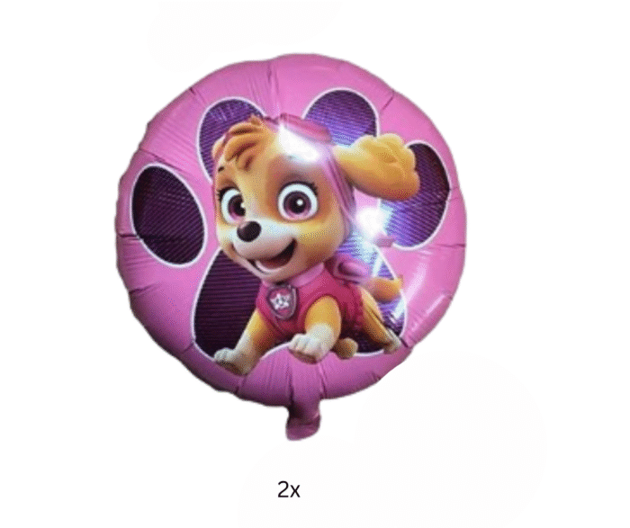 MPS MY PARTY SUPPLIERS® Set of 5 Cartoon dog foil balloon, cute animal dog balloons, jungle theme birthday decoration, animal theme - Image 5