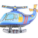 MPS My Party Suppliers 1pc 32.3*20*11.8inch Self standing blue Helicopter foil balloon, flying balloon, helicopter balloon foil balloon aeroplane, helicopter balloon decoration ideas, aviation theme