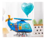 MPS My Party Suppliers 1pc 32.3*20*11.8inch Self standing blue Helicopter foil balloon, flying balloon, helicopter balloon foil balloon aeroplane, helicopter balloon decoration ideas, aviation theme - Image 7