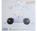 MPS My Party Suppliers 1pc 28.4 * 16.5 * 16.9inch Self standing blue car foil balloon, vehicle theme birthday balloon decoration, transportation themed birthday supplies - Image 4