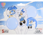 MPS My Party Suppliers Beautiful Combo Set of 5 Daisy Duck Foil Balloons for birthday decoration, Baby Shower, blue round balloons, Donald duck balloon - Image 3