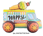 MPS My Party Suppliers 1pc 24.8 * 19.7 * 15.7inch Self standing Ice cream truck foil balloon Icecream balloon Truck Vehicle theme Transport theme foil balloons - Image 4