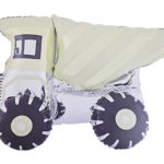 MPS My Party Suppliers 1pc 28.4 * 17.3 * 13.8inch Self standing Dumper truck foil balloon, truck theme, construction vehicle theme. dump truck balloon, green-yellow foil balloon, construction balloon