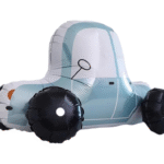 MPS My Party Suppliers 1pc 28.4 * 16.5 * 16.9inch Self standing blue car foil balloon, vehicle theme birthday balloon decoration, transportation themed birthday supplies