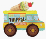 MPS My Party Suppliers 1pc 24.8 * 19.7 * 15.7inch Self standing Ice cream truck foil balloon Icecream balloon Truck Vehicle theme Transport theme foil balloons - Image 6