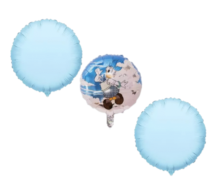 MPS My Party Suppliers Beautiful Combo Set of 5 Daisy Duck Foil Balloons for birthday decoration, Baby Shower, blue round balloons, Donald duck balloon - Image 5