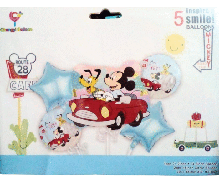 Mickey and Goofy in Car Balloon,Mickey mouse birthday decoration foil balloons combo set for balloon bouquets Birthday party Theme party for boys and girls - Image 5