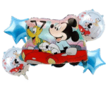 Mickey and Goofy in Car Balloon,Mickey mouse birthday decoration foil balloons combo set for balloon bouquets Birthday party Theme party for boys and girls