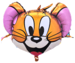 MPS MY PARTY SUPPLIERS® Set of 5 Tom and Jerry theme Decoration balloons, Cartoon theme foil balloons, mouse cat balloon, Tom Jerry Balloons, yellow golden star Balloons, Jerry with Tom Balloons - Image 5
