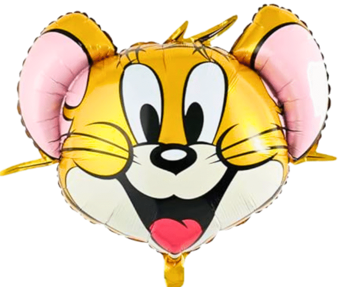 MPS MY PARTY SUPPLIERS® Set of 5 Tom and Jerry theme Decoration balloons, Cartoon theme foil balloons, mouse cat balloon, Tom Jerry Balloons, yellow golden star Balloons, Jerry with Tom Balloons - Image 9