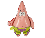 MPS MY PARTY SUPPLIERS® Set of 5 Patrick Starfish cartoon character foil balloons, cartoon character balloons for themed parties, balloon cartoon decoration, cartoon theme, pink balloon - Image 7