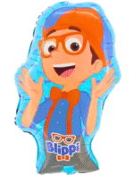 MPS MY PARTY SUPPLIERS® Set of 5 Cartoon Character Foil Balloon Kids Party Cartoon Theme Birthday Decoration ideas Blue Star Foil Balloon - Image 2