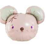 MPS MY PARTY SUPPLIERS® 1pc 27inch mouse face foil balloon, animal balloons for kids, animal face balloon, animal foil balloons, animal head balloon, safari animal balloon, jungle theme decoration