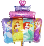 MPS MY PARTY SUPPLIERS® Set of 5 Princess Foil Balloons, Princess foil Balloons, Pink heart foil balloon, Princess Foil Balloons For Kids Birthday Princess Themed Party Decorations (multicolor) - Image 4