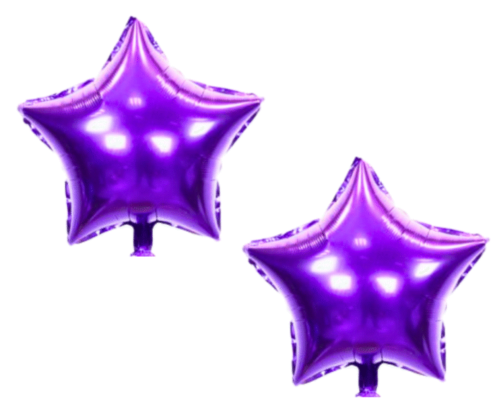 MPS MY PARTY SUPPLIERS® Set of 5 Princess snow white foil balloons, Princess themed party, Purple star foil balloons, Round princess balloons for decoration, balloons girls party (yellow) - Image 3