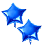 MPS MY PARTY SUPPLIERS® Set of 5 Hen foil balloon, farm animal balloons, farm theme birthday décor, jungle theme birthday decoration, blue star balloons, farm animals theme birthday decoration - Image 3