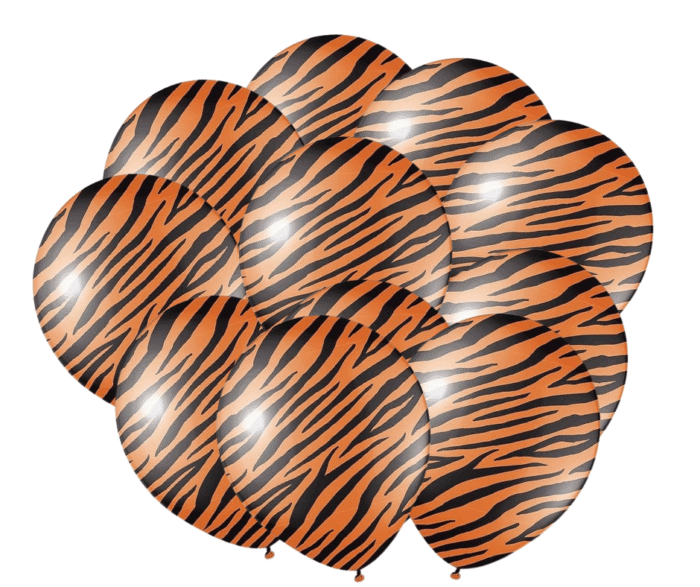 Candle Holder - 2025-03-05T165140.853 MPS MY PARTY SUPPLIERS® Set of 20 Jungle Safari Animal Pattern Print Latex Balloons 12inch Tiger Stripes Lion Cow Dog Wild Animals Print Balloons for Jungle Theme Birthday Decorations (tiger print) - Image 1