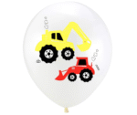 MPS My Party Suppliers 10pcs Construction theme latex balloons, Truck Excavator Balloons, Transportation theme balloons, Transportation party balloons - Image 6