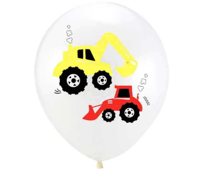 MPS My Party Suppliers 10pcs Construction theme latex balloons, Truck Excavator Balloons, Transportation theme balloons, Transportation party balloons - Image 6