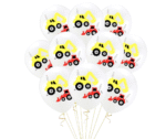 MPS My Party Suppliers 10pcs Construction theme latex balloons, Truck Excavator Balloons, Transportation theme balloons, Transportation party balloons - Image 8