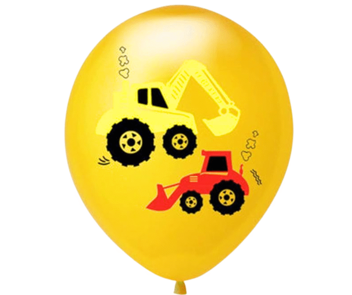 MPS My Party Suppliers 10pcs Construction theme latex balloons, Truck Excavator Balloons, Transportation theme balloons, Transportation party balloons - Image 9