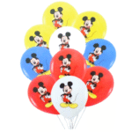 MPS My Party Suppliers 10pcs cartoon Mouse Birthday Decorations, Festive Latex Balloons Set, Fantasy Party Supplies for Kids Boys and Girls, latex Balloon