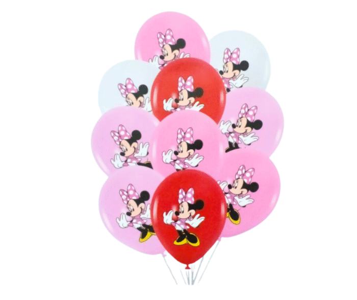 MPS My Party Suppliers 10pcs cartoon Mouse Birthday Decorations, Festive Latex Balloons Set, Fantasy Party Supplies for Kids Boys and Girls, latex Balloon - Image 1