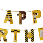 MPS MY PARTY SUPPLIERS® Construction Birthday Party Supplies Construction Birthday Banner Boys and girls,Construction Birthday Party Supplies Banner,Under Construction Kids Party Theme