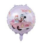 MPS My Party Suppliers Beautiful Combo Set of 5 Minnie Mouse and Daisy Duck in Car Foil Balloons for birthday decoration, Baby Shower, Events Decoration. Minnie Mouse foil balloon. Car balloon. - Image 2