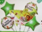 MPS MY PARTY SUPPLIERS® Set of 5 Shark Foil Balloons, Shark Theme Birthday Decoration For Kids, Under The Sea theme, Green star balloons, water animals balloons, fish balloon for kids - Image 4