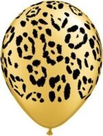 MPS MY PARTY SUPPLIERS® 21pcs combo set of Jungle Safari Animal Pattern Print Latex Balloons Tiger Stripes Lion Cow Wild Animals Print Balloons for Jungle Theme Birthday Decorations (lion) - Image 3