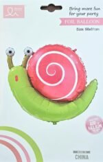 MPS MY PARTY SUPPLIERS® 1pc 68*81cm Snail foil balloon, animal balloon decoration, Jungle theme birthday decoration, Reptiles foil balloon, Snail animals balloon for Kids, Children birthday decor idea - Image 2