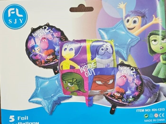 MPS MY PARTY SUPPLIERS® Set of 5 Animation girl foil balloon, animation Theme Party, Balloons kids Party Decoration, Cartoon Foil Balloon, blue star balloons - Image 3