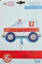 MPS MY PARTY SUPPLIERS® 1pc Ambulance foil balloon, Transportation truck vehicle theme foil balloons decoration for kids, Graduation party decoration supplies, Tansport theme party decorations - Image 4
