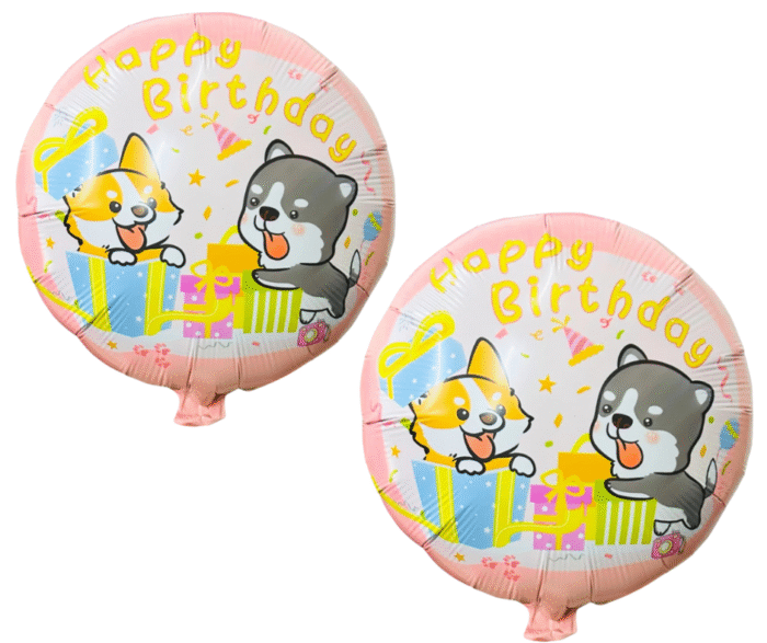 MPS MY PARTY SUPPLIERS® Set of 5 cute dog foil balloon, animal paw balloons, jungle theme, golden star balloons, Dog Puppy Foil Balloon for Kids, Foil Balloon for Dog Pet Birthday Decoration Supplies - Image 9