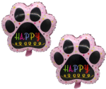 MPS MY PARTY SUPPLIERS® Set of 5 cute dog foil balloon, animal paw balloons, jungle theme, golden star balloons, Dog Puppy Foil Balloon for Kids, Foil Balloon for Dog Pet Birthday Decoration Supplies - Image 10