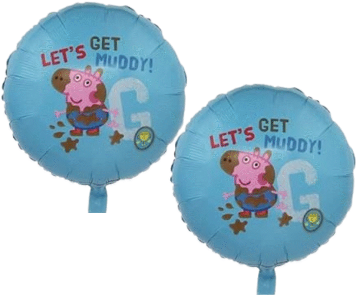 MPS MY PARTY SUPPLIERS® Set of 5 Peppa pig foil balloons, Cartoon Character Foil Balloon for Kids Birthday Decoration Foil Balloons Decoration for Boys Girls Children Toddlers (blue) - Image 4