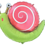 MPS MY PARTY SUPPLIERS® 1pc 68*81cm Snail foil balloon, animal balloon decoration, Jungle theme birthday decoration, Reptiles foil balloon, Snail animals balloon for Kids, Children birthday decor idea
