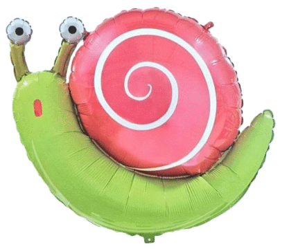 MPS MY PARTY SUPPLIERS® 1pc 68*81cm Snail foil balloon, animal balloon decoration, Jungle theme birthday decoration, Reptiles foil balloon, Snail animals balloon for Kids, Children birthday decor idea